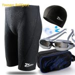 Myopia-swimming-goggles-men-s-plus-size-fashion-shark-skin-swimsuit-swimming-trunks-swimwear-swimming-goggles