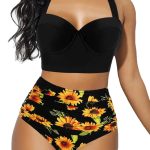 Women-Push-Up-Bikini-Set-Summer-Sexy-Slim-Flower-Print-Female-High-Waist-Swimming-Suits