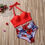 Women-Push-Up-Bikini-Set-Summer-Sexy-Slim-Flower-Print-Female-High-Waist-Swimming-Suits